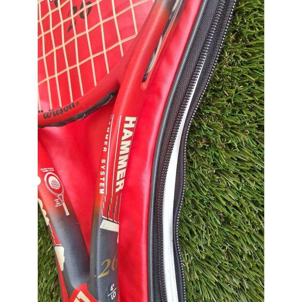 Wilson Hammer System 26 PWS Tennis Racquet Red Original Grip 4 Number 0